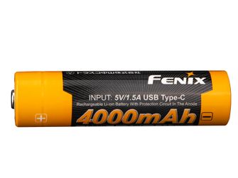 Nabíjecí baterie Fenix 18650 4000 mAh (Li-Ion) s rozhraním USB-C