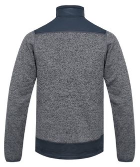 HUSKY pánský fleecový svetr na zip Alan M, šedá/antracitová