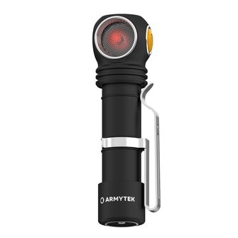 ArmyTek Wizard C2 WR Magnet Bílá a červená LED čelovka s magnetickým držákem 1100 lm výkon baterie 3 h 65 g