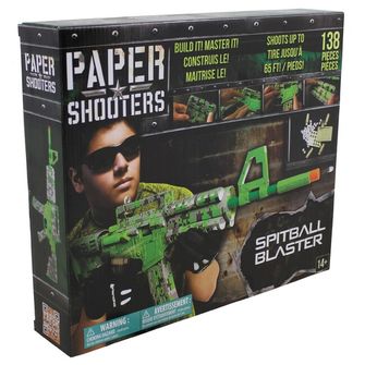 PAPER SHOOTERS Sada skládacích pistolí Paper Shooters Green Spit
