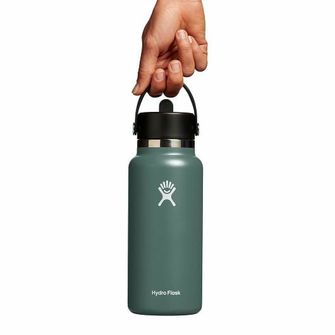 Hydro Flask Široká termo láhev s náustkem 32 OZ Wide Flex Straw Cap, fir