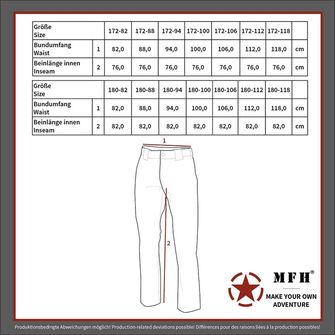 Polní kalhoty MFH SK, M 97 camo