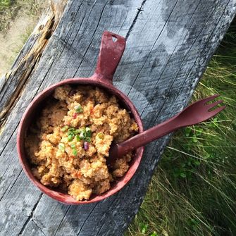 KUPILKA Spork 205 lžíce a vidlička v jednom, červená