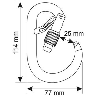 Zámek CAMP HMS Carabiner Core Belay Lock