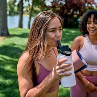 Hydro Flask Široká termo láhev s náustkem 32 OZ Wide Flex Straw Cap, indigo