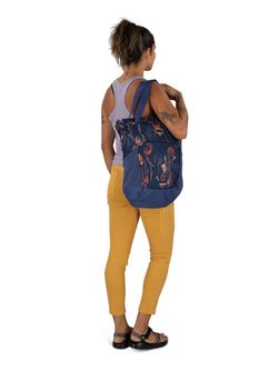 OSPREY městský batoh DAYLITE TOTE PACK,  wild blossom print/alkaline