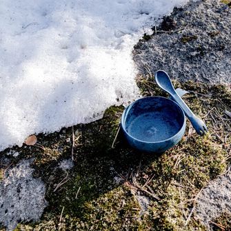 KUPILKA 33 + Spork sada misky a lžíce s vidličkou v jednom, zelená