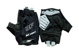 3F Vision Cyklistické rukavice Vzduchový průduch, černé