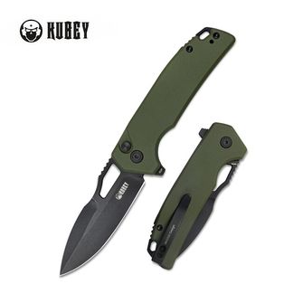 KUBEY Zavírací nůž RDF Pocket Knife - Green & Black